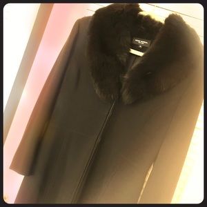 Heidi Wiesel Fur Trimmed Coat